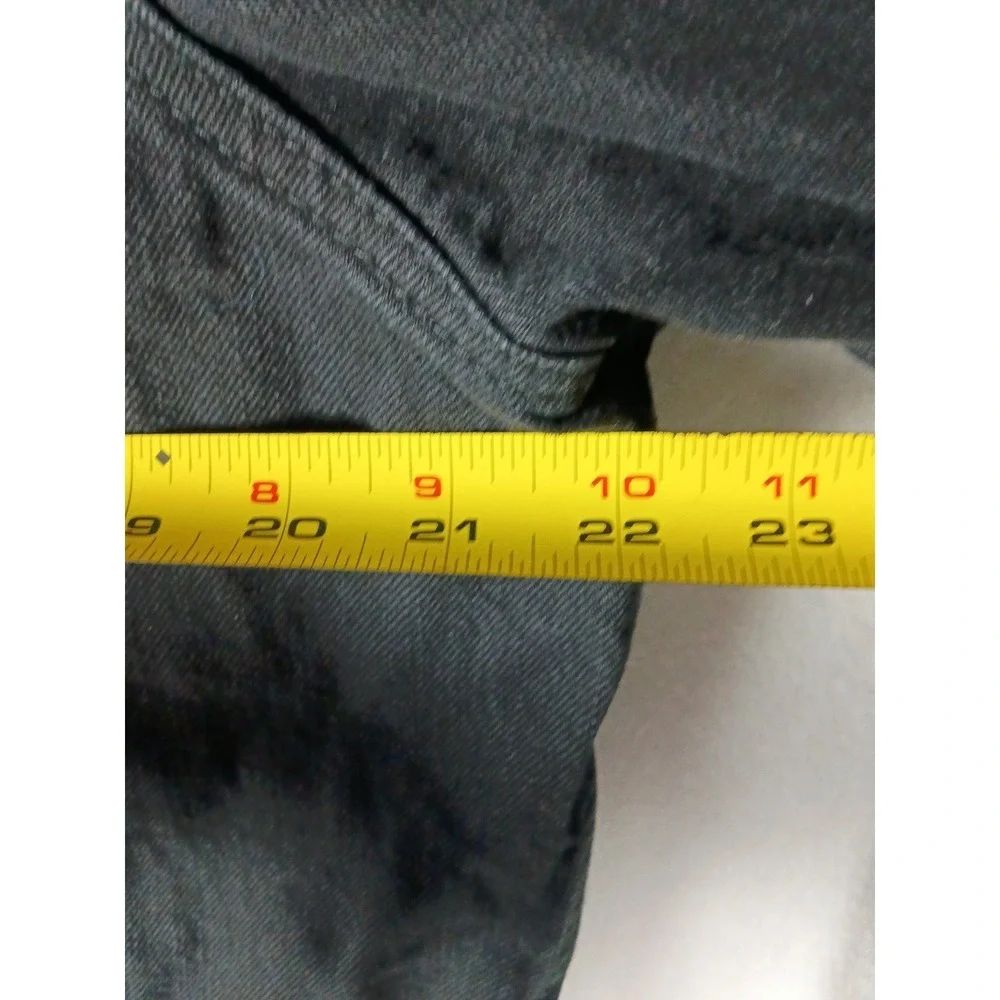 Levis Trucker Jacket Mens XXL Black Denim Button Front Coat Outerwear‎